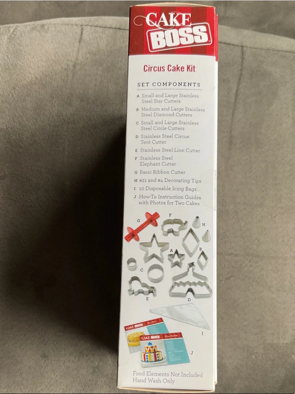 Circus Cake Kit - Blue/Red/Yellow Decorating Set- Cake Boss 24 piece
